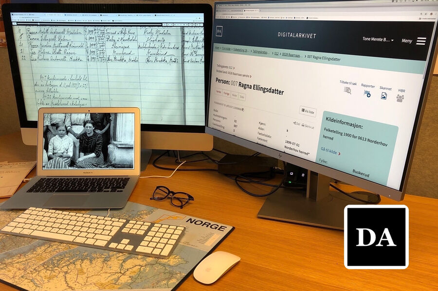 Digitalarkivet illustrasjonsbilde